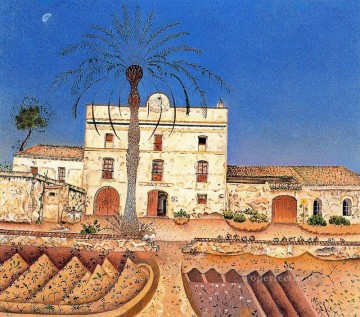 Casa con Palmera Joan Miró Pinturas al óleo